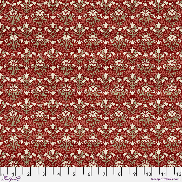 Bellflower Red from Morris & Co Cotswold collection for sale at Woven Fabric Gallery.