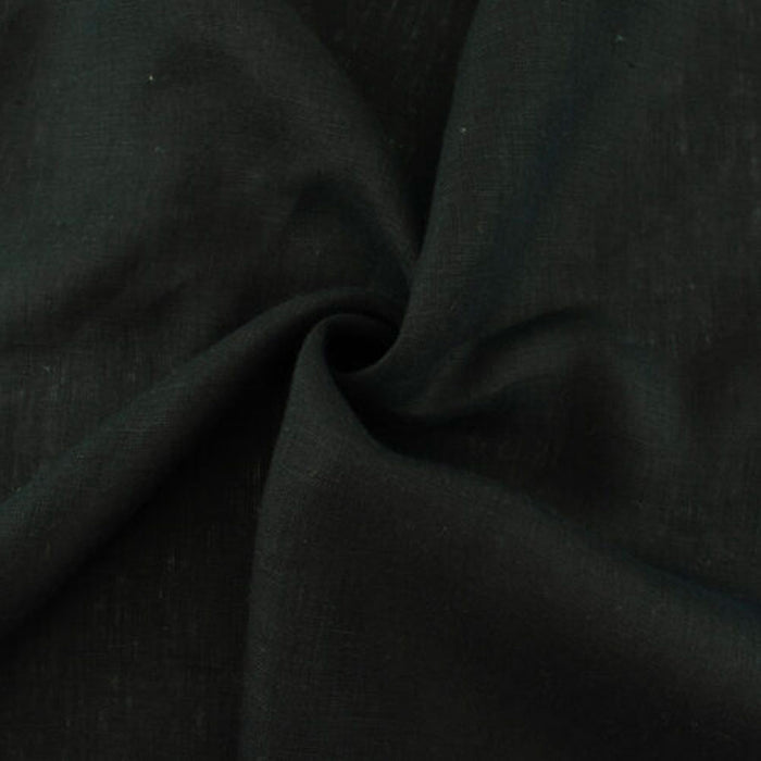 Organic Yarn Dyed Linen Black from Birch Fabrics . Sold by Canadian online fabric store Woven Fabric Gallery.