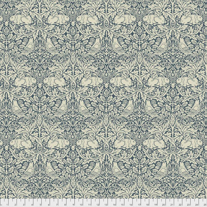 Brer Rabbit  Navy by William Morris. Sold by Canadian online fabric store Woven Fabric Gallery.
