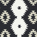 Daring Tribal Noir fabric from Art Gallery Fabrics. Sold by Canadian onine fabric store Woven Fabric Gallery. 