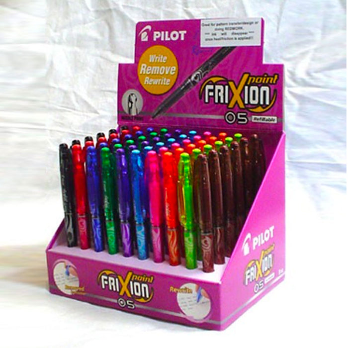 Frixion .05mm light Blue pen. Sold by Canadian online fabric store Woven Fabric Gallery.