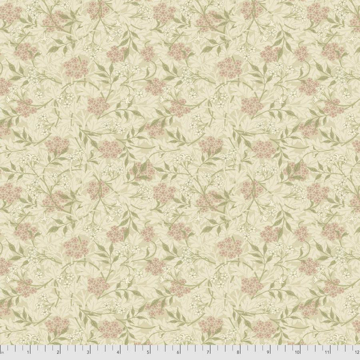 Jasmine blush fabric by William Morris. Sold by Canadian online fabric store Woven Fabric Gallery.