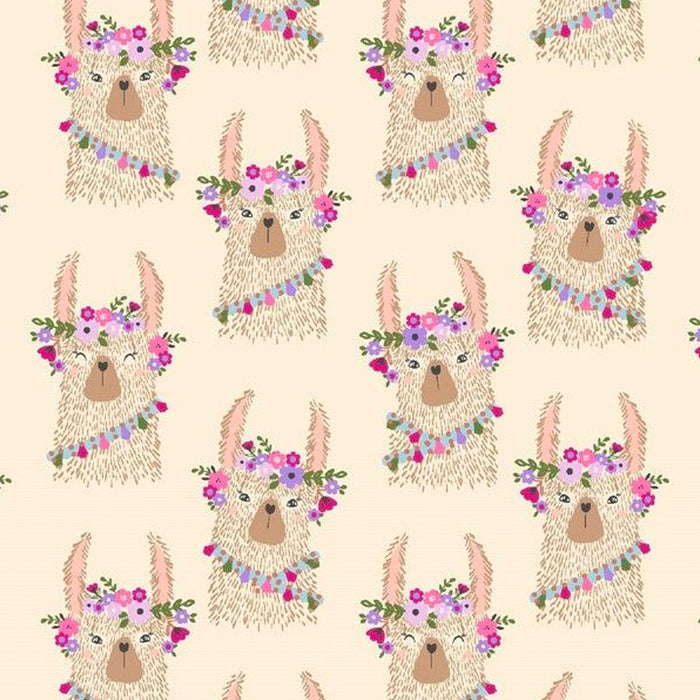Llama Heads fabric from Dear Stella Fabrics. Sold by Canadian online fabric store Woven Fabric Gallery. 