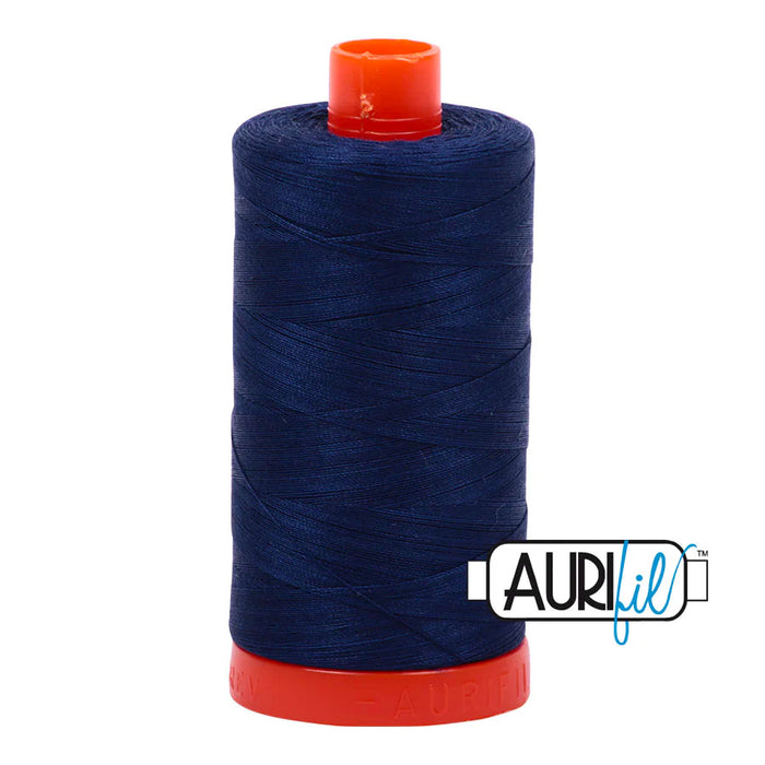 Aurifil Thread Very Dark Navy 2785  50 wt. Sold by Canadian online fabric store Woven Fabric Gallery.