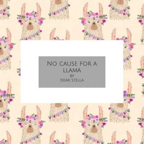 No Cause for a Llama By Dear Stella Woven Modern Fabric Galler
