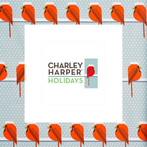 Charley Harper Holidays Organic - Woven Modern Fabric Gallery