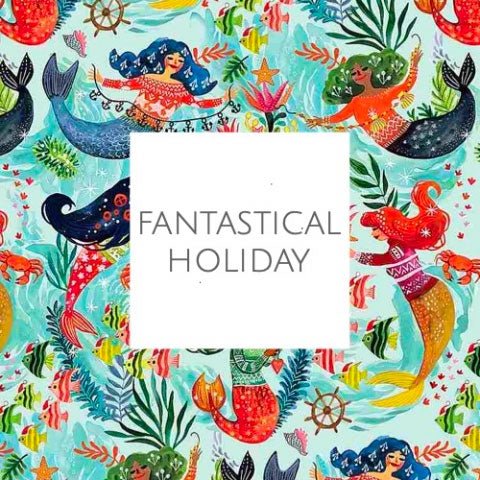 Fantastical Holiday From Dear Stella - Woven Modern Fabric Gallery