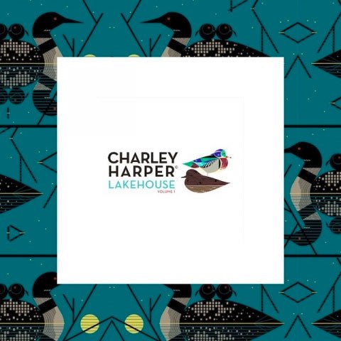 Lakehouse By Charley Harper - Woven Modern Fabric Gallery