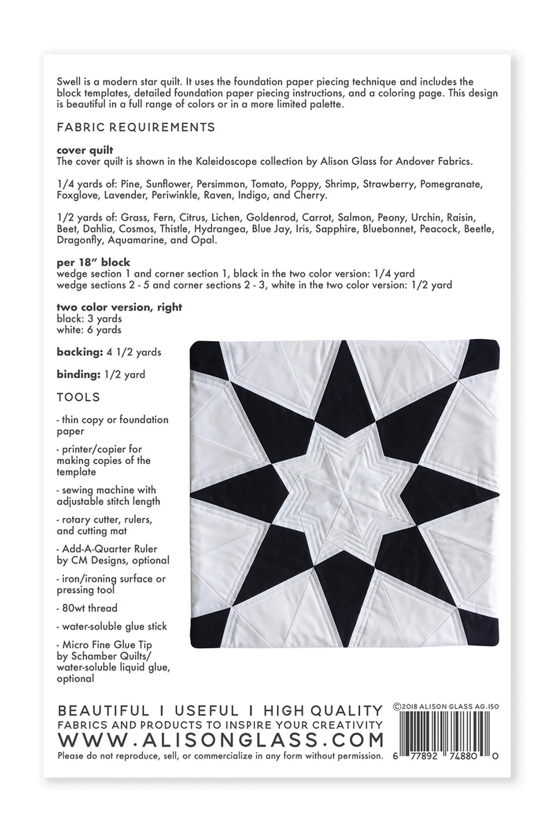 Allison Glass Swell Quilt Pattern
