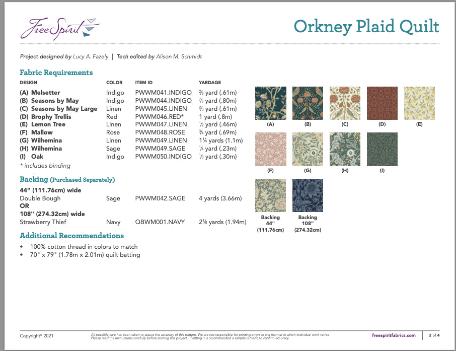 Orkney Plaid Quilt Download