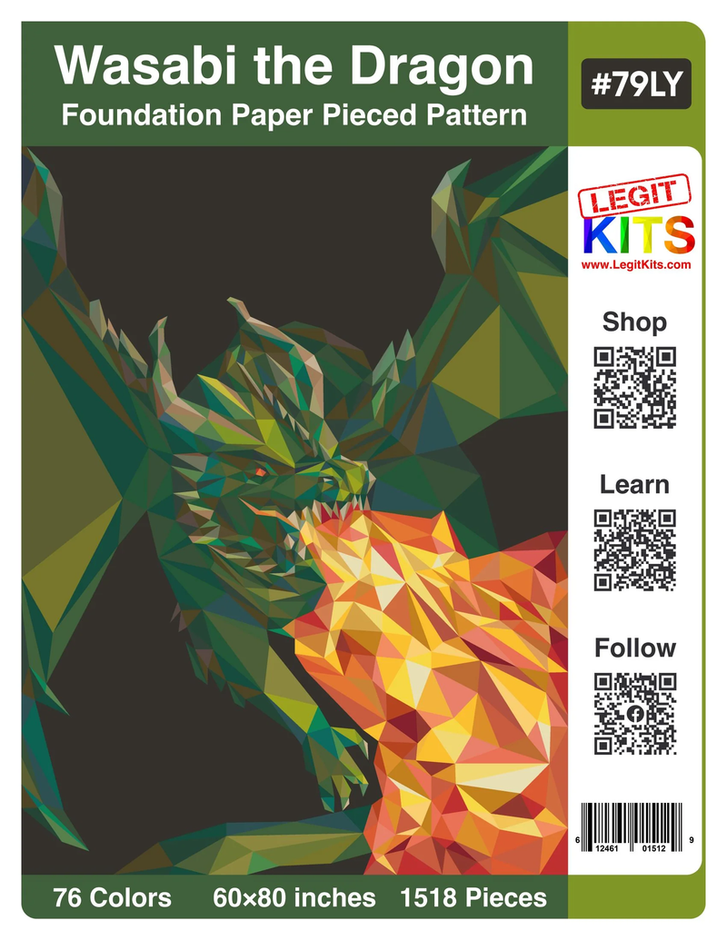 Legit Kits Wasabi the Dragon Pattern