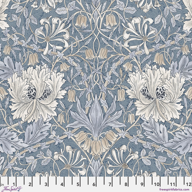 Morris & Co Morden Small Honeysuckle & Tulip Indigo