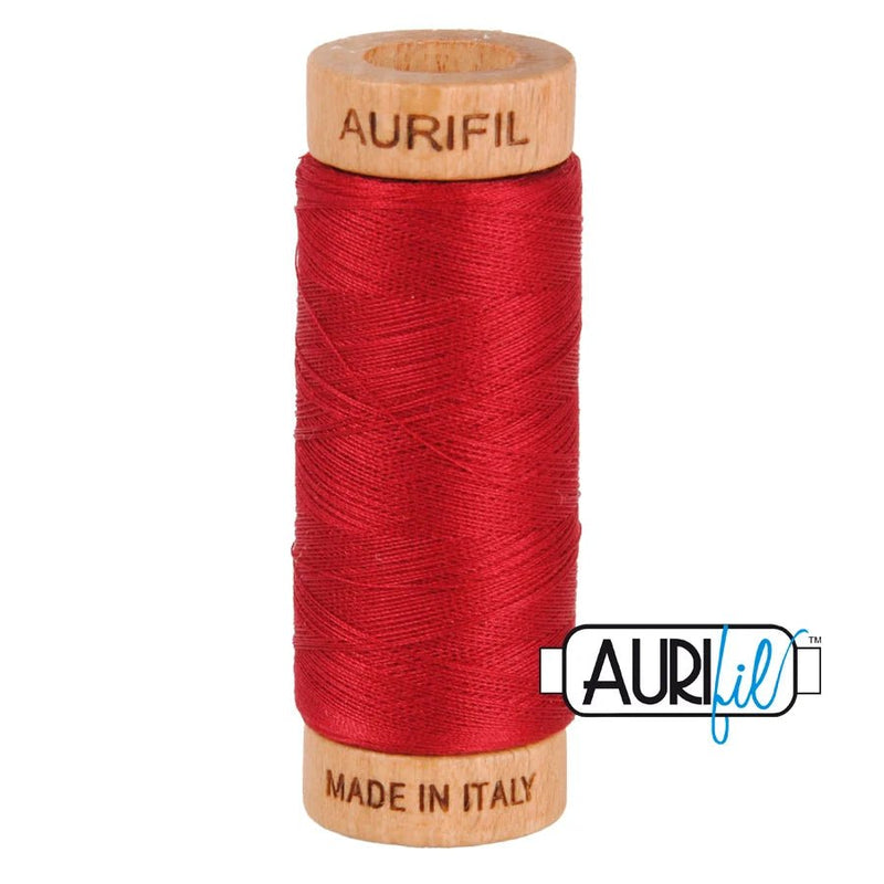 Aurifil 80wt Red Wine 2260 - Woven Modern Fabric Gallery