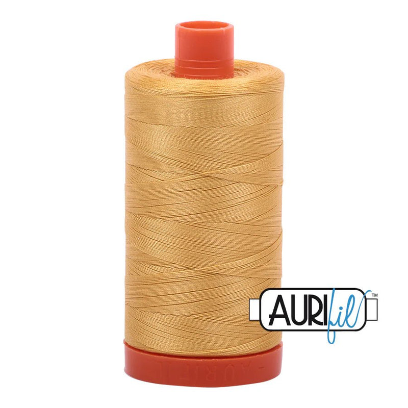 Aurifil Thread Spun Gold 2134 50wt - Woven Modern Fabric Gallery