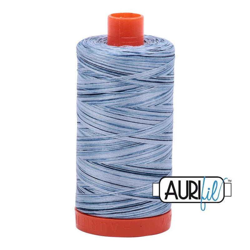 Aurifil Thread Stonewash Blue 4669 50wt - Woven Modern Fabric Gallery