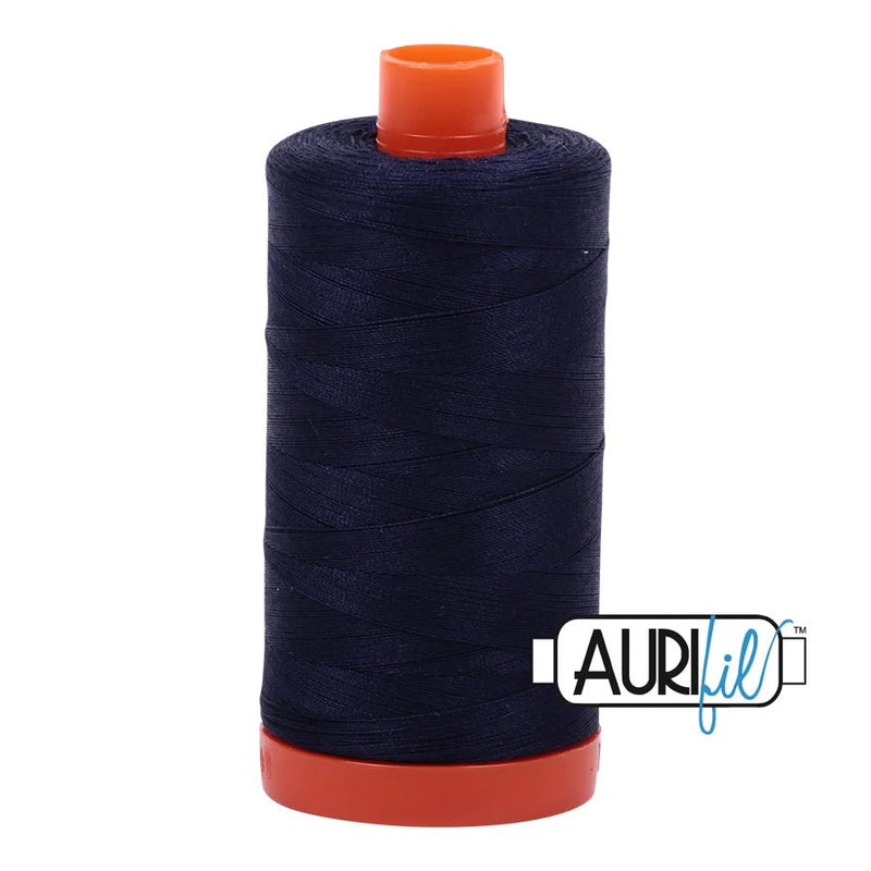 Aurifil Thread Very Dark Navy 2785 50wt - Woven Modern Fabric Gallery