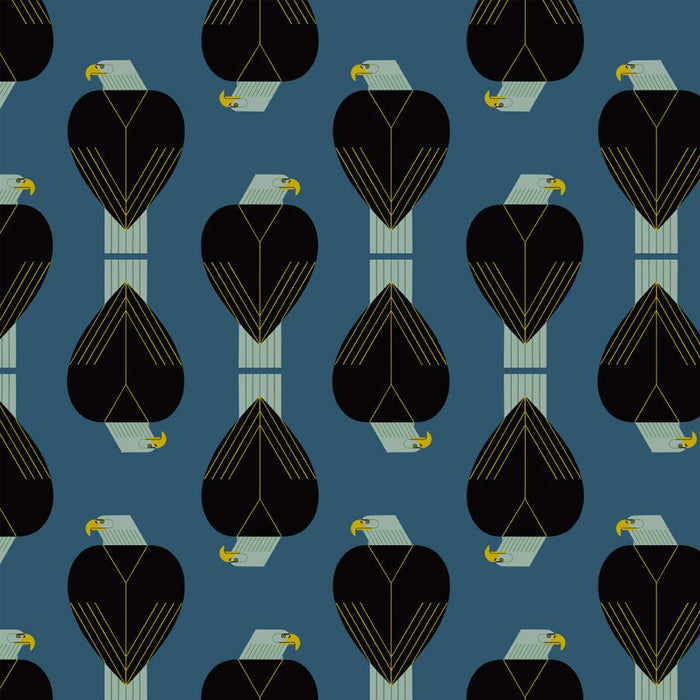 Bald Eagle Blue - Woven Modern Fabric Gallery