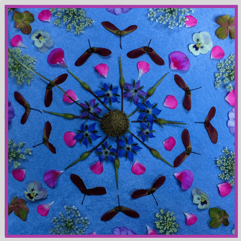 Beautiful Blue Mandala Bundle - Woven Modern Fabric Gallery