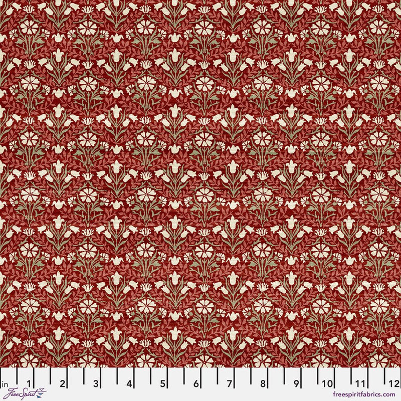 Bellflowers Red - Woven Modern Fabric Gallery