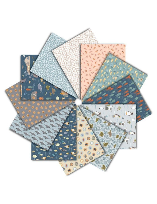 Beyond the Sea Fat Quarter Bundle - Woven Modern Fabric Gallery