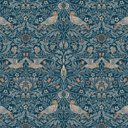 Bird Webbs Blue - Woven Modern Fabric Gallery