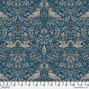 Bird Webbs Blue - Woven Modern Fabric Gallery