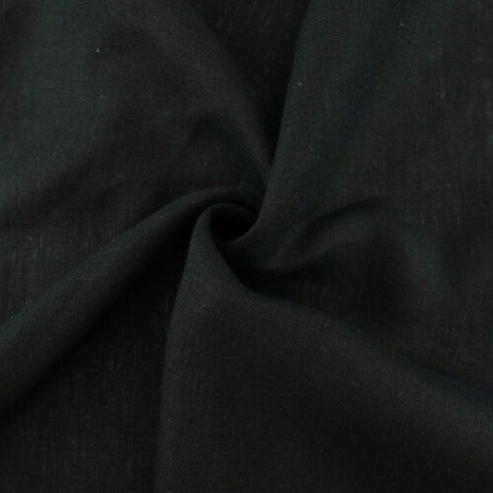 Black Organic Linen - Woven Modern Fabric Gallery