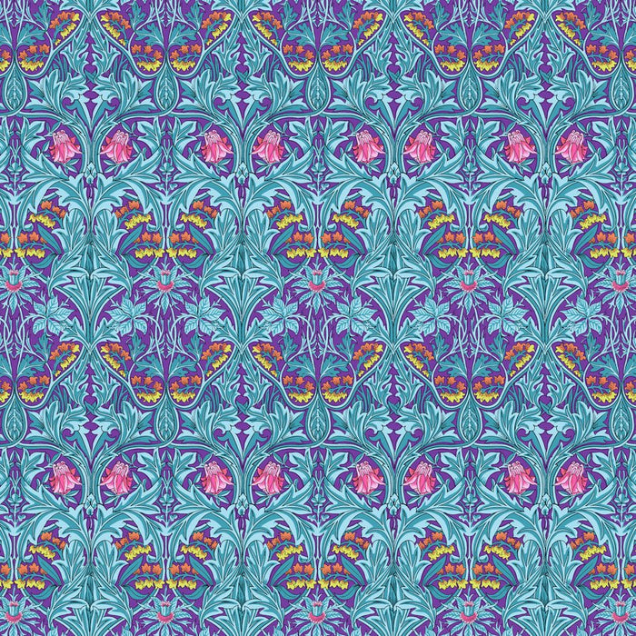 Bluebell Purple - Woven Modern Fabric Gallery