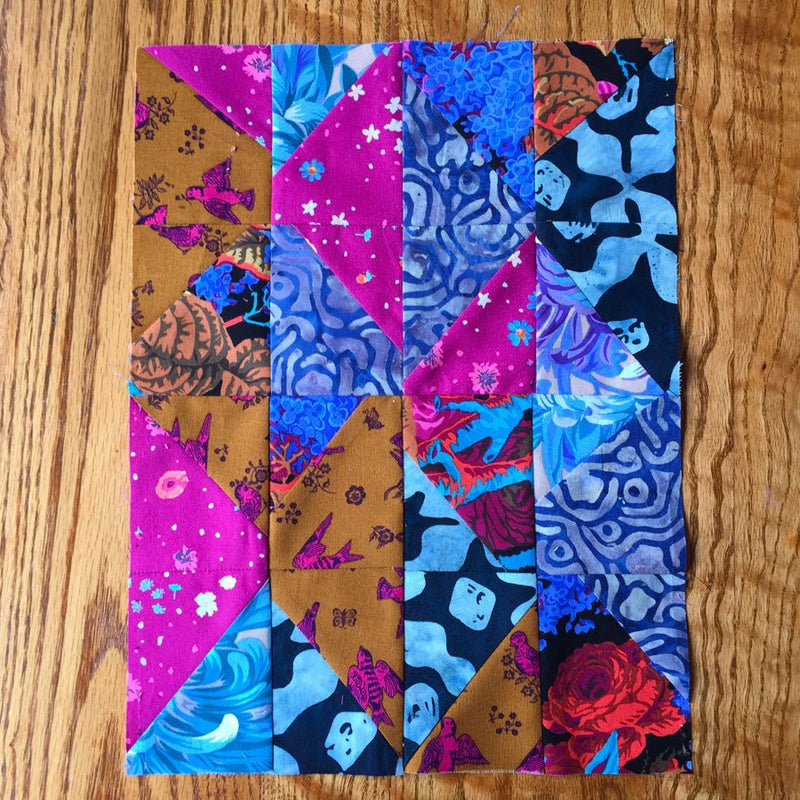 Bombay Mix Indigo Batik - Woven Modern Fabric Gallery