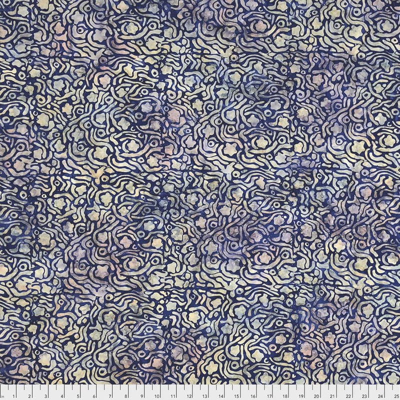 Bombay Mix Indigo Batik - Woven Modern Fabric Gallery