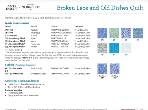 Broken Lace Quilt Pattern PDF - Woven Modern Fabric Gallery