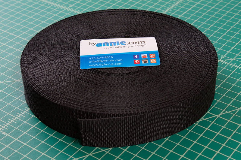 By Annie Strapping Black 1.5" - Woven Modern Fabric Gallery