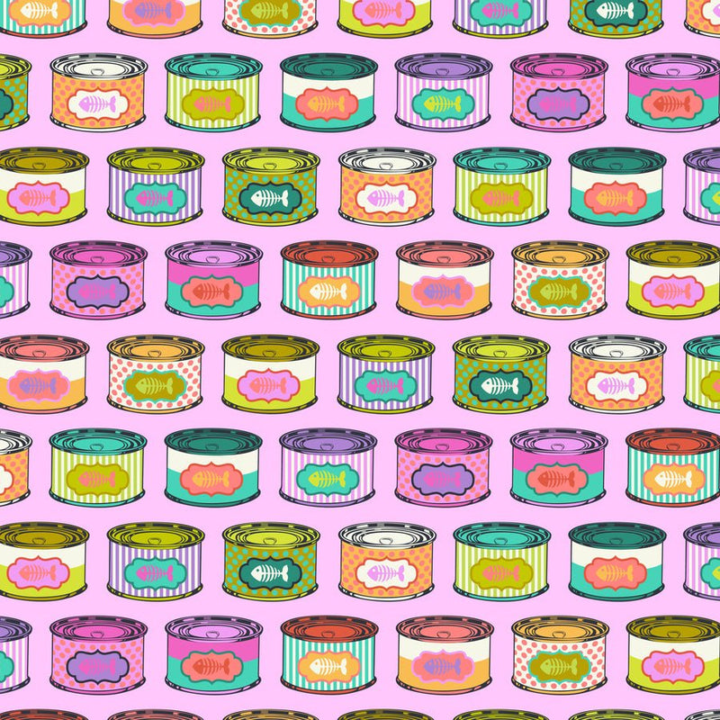 Cat Snacks Electroberry - Woven Modern Fabric Gallery