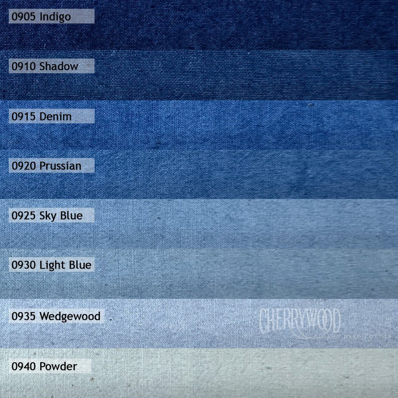 Cherrywood Fat quarter Bundle Indigo Blend - Woven Modern Fabric Gallery
