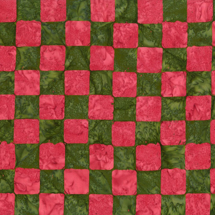 Chess Green Batik - Woven Modern Fabric Gallery