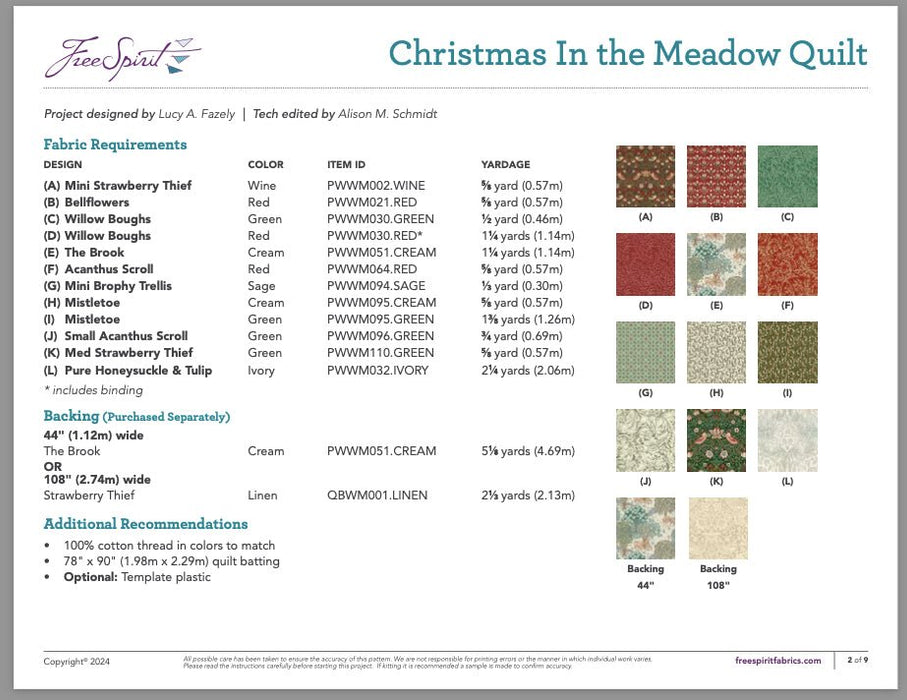 Christmas in the Meadow - Woven Modern Fabric Gallery