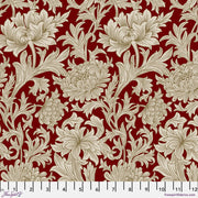 Chrysanthemum Tonal Crimson - Woven Modern Fabric Gallery