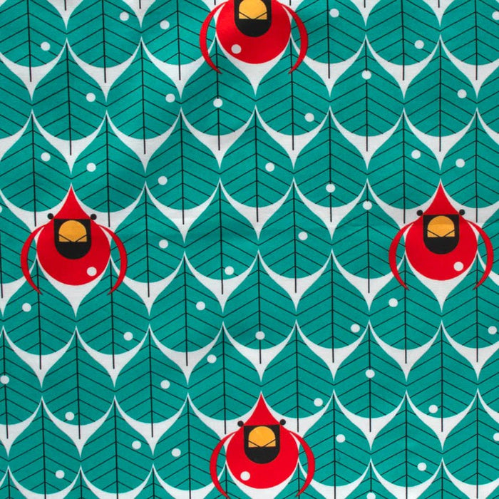 Coniferous Cardinal - Woven Modern Fabric Gallery