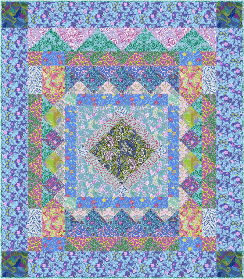 Cottage Garden Quilt Pattern PDF - Woven Modern Fabric Gallery