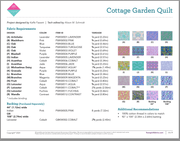 Cottage Garden Quilt Pattern PDF - Woven Modern Fabric Gallery