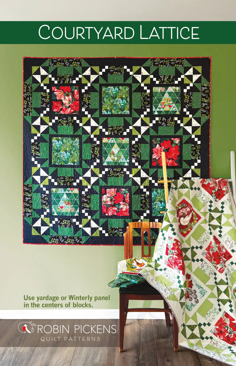 Courtyard Lattice Quilt Pattern - Woven Modern Fabric Gallery