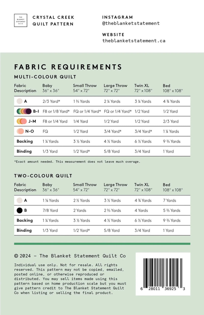 Crystal Creek Quilt Patterns - Woven Modern Fabric Gallery