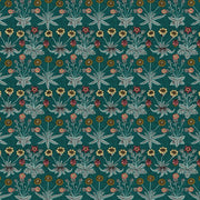 Morris & Co. Daisy Fields Teal fabric - Woven Modern Fabric Gallery