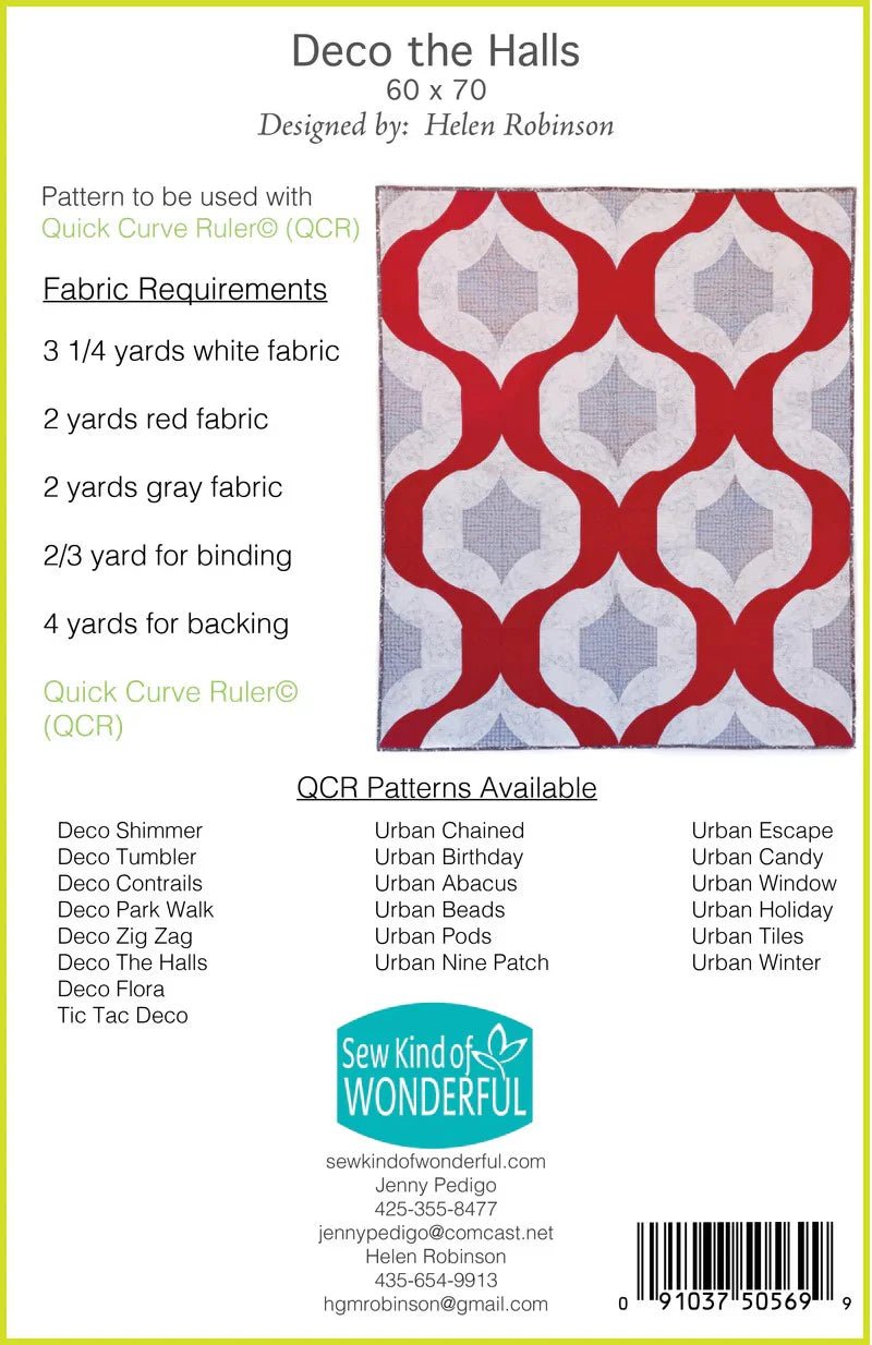 Deco the Halls Quilt Pattern- Woven Modern Fabric Gallery