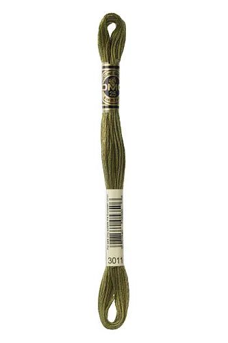 DMC 3011 Deep Olive - Woven Modern Fabric Gallery