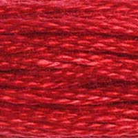 DMC 321 Carmine Red - Woven Modern Fabric Gallery