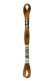 DMC 434 Cigar Brown - Woven Modern Fabric Gallery