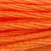 DMC 970 Neon Orange - Woven Modern Fabric Gallery
