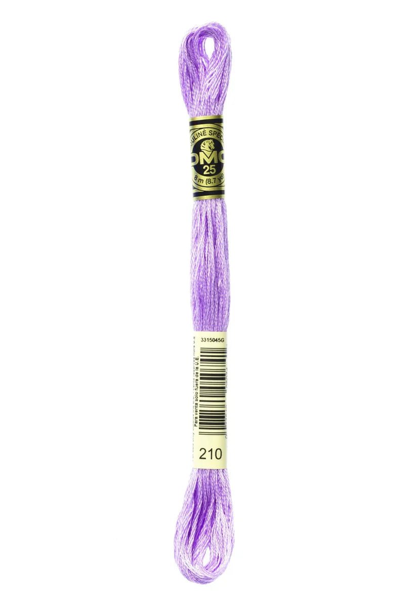 DMC Embroidery Floss 210 Parma Violet - Woven Modern Fabric Gallery