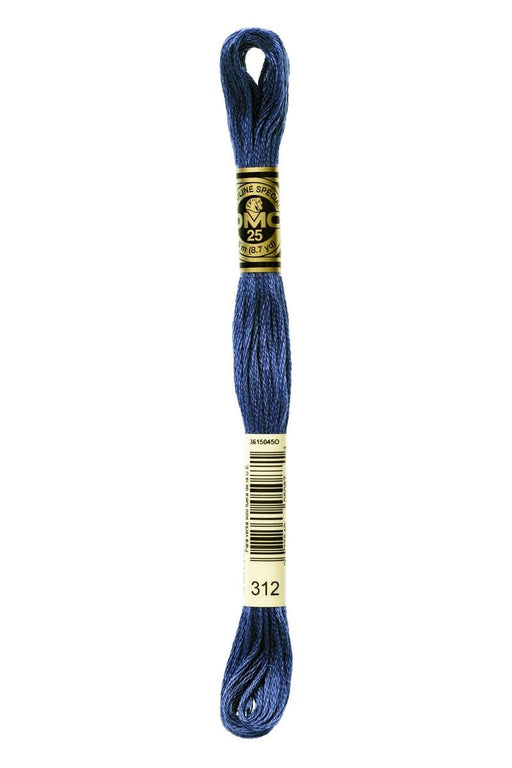 DMC Embroidery Floss 312 Midnight Blue - Woven Modern Fabric Gallery